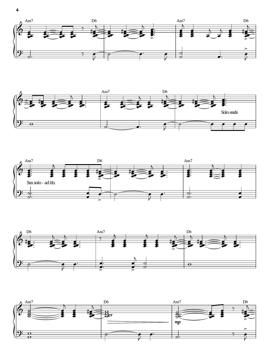 It's Too Late Piano, Vocal scores gallery preview page 4