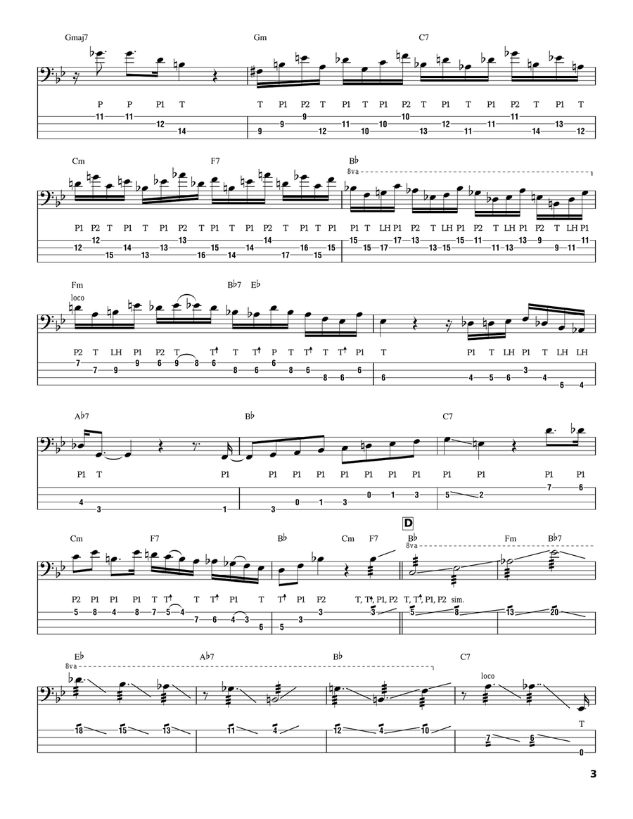 Cherokee (Indian Love Song) Electric Guitar scores gallery preview page 3