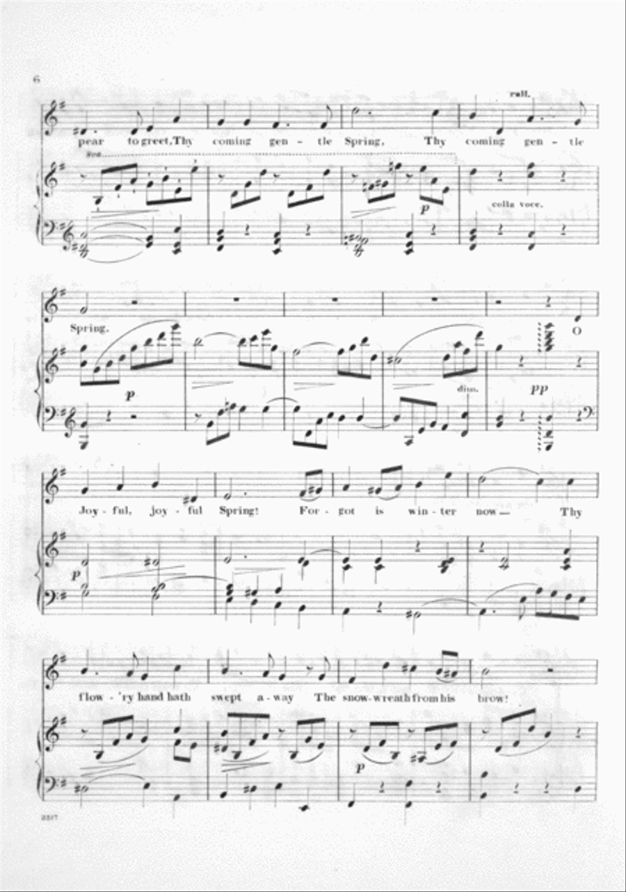 Joyful, Joyful Spring. Canzonet Voice scores gallery preview page 5