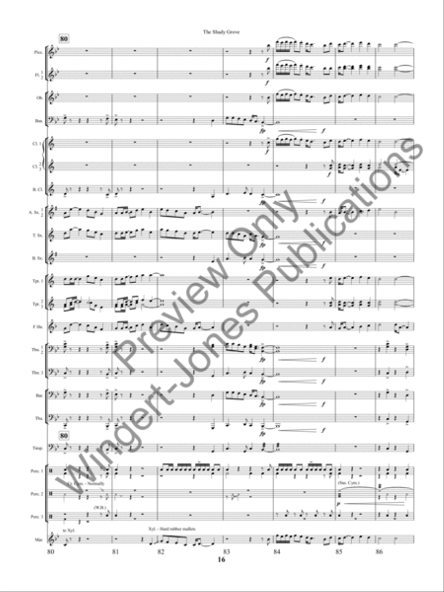 The Shady Grove The Shady Grove Concert Band scores gallery preview page 19