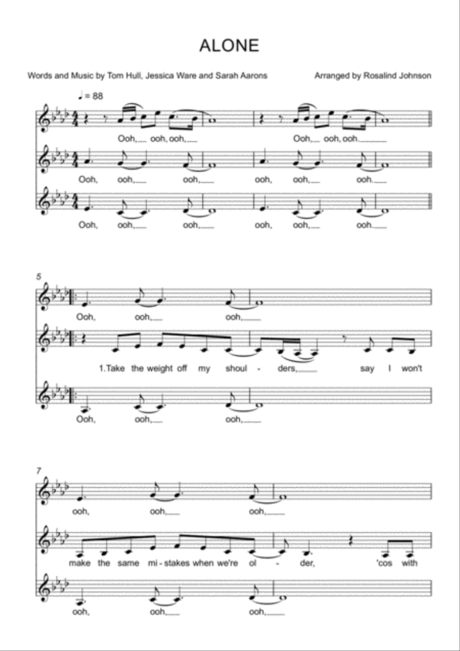 Alone SSA scores gallery preview page 1
