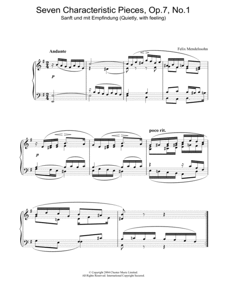 Seven Characteristic Pieces, Op.7, No.1