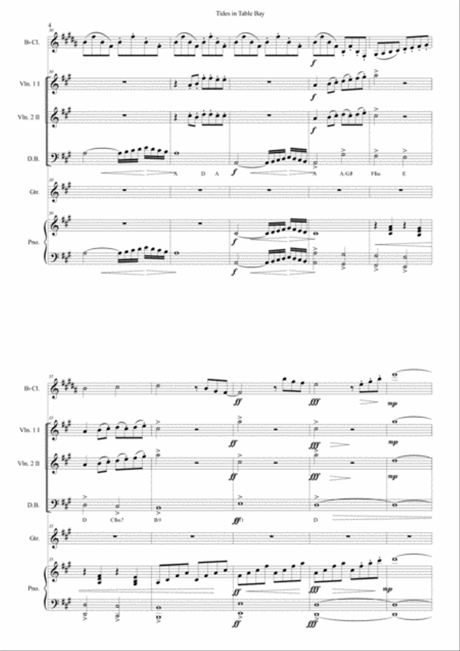 Tides in Table Bay Small Ensemble scores gallery preview page 4