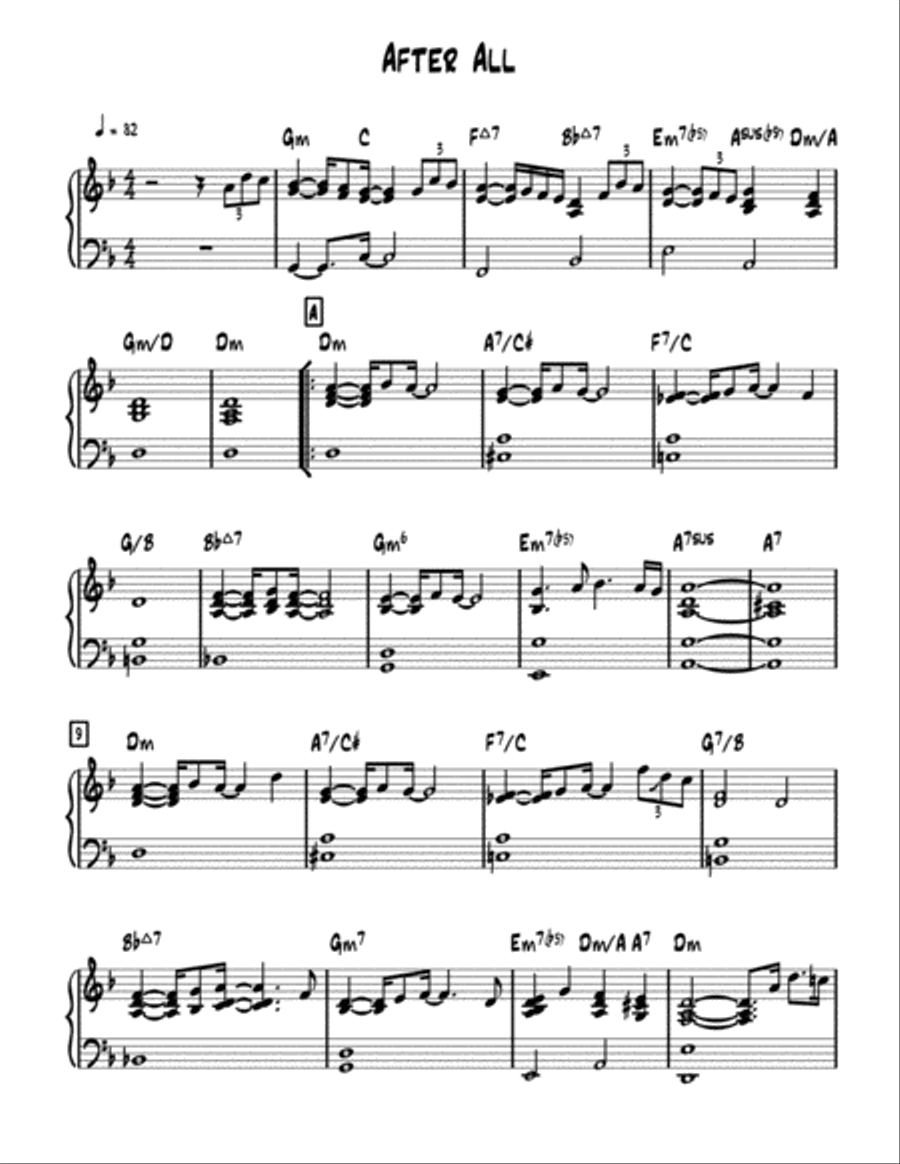 After All After All Easy Piano scores gallery preview page 2