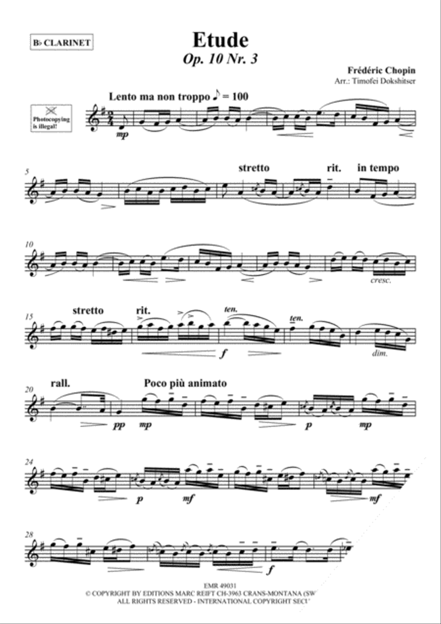 Etude Clarinet Solo scores gallery preview page 3