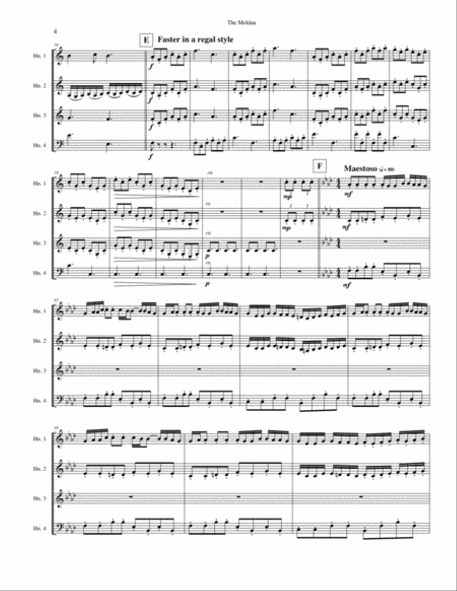 Highlights from The Moldau Small Ensemble scores gallery preview page 4