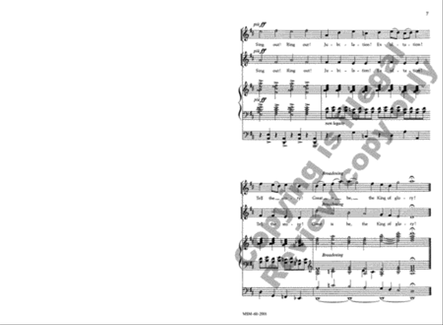 O Morning Star, How Fair and Bright 4-Part scores gallery preview page 7