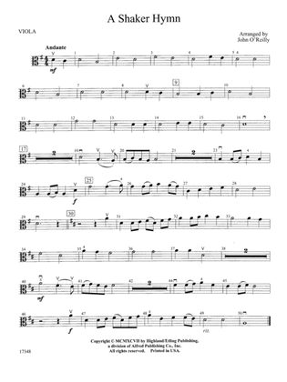 A Shaker Hymn: Viola