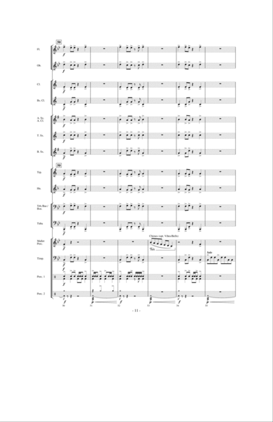 Valiance: A Heroic Overture for Band Concert Band scores gallery preview page 10
