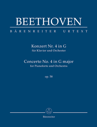 Book cover for Concerto for Pianoforte and Orchestra Nr. 4 G major op. 58