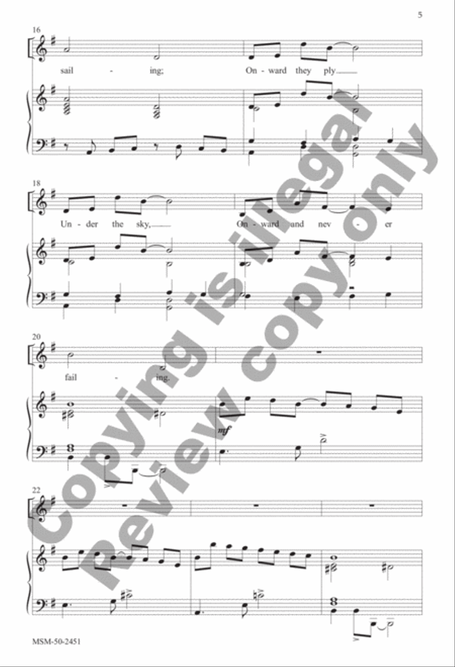 Wandering Kings Unison Choir scores gallery preview page 4