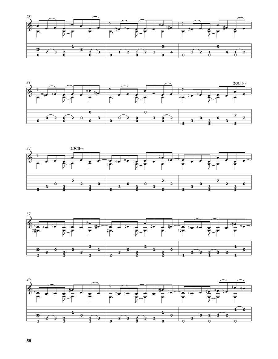 Libertango (arr. Celil Refik Kaya) Acoustic Guitar scores gallery preview page 3