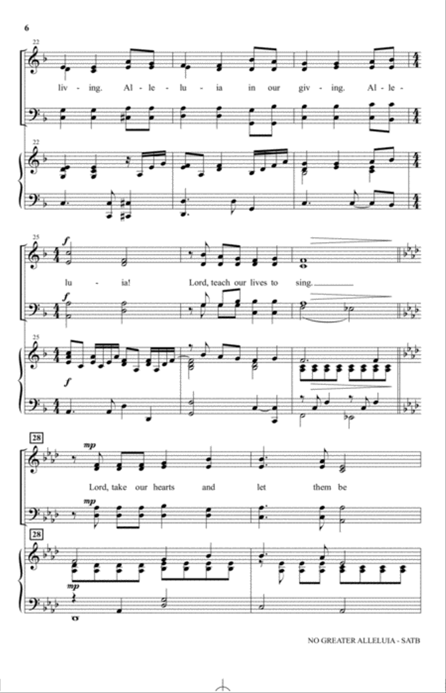 No Greater Alleluia No Greater Alleluia 4-Part scores gallery preview page 4