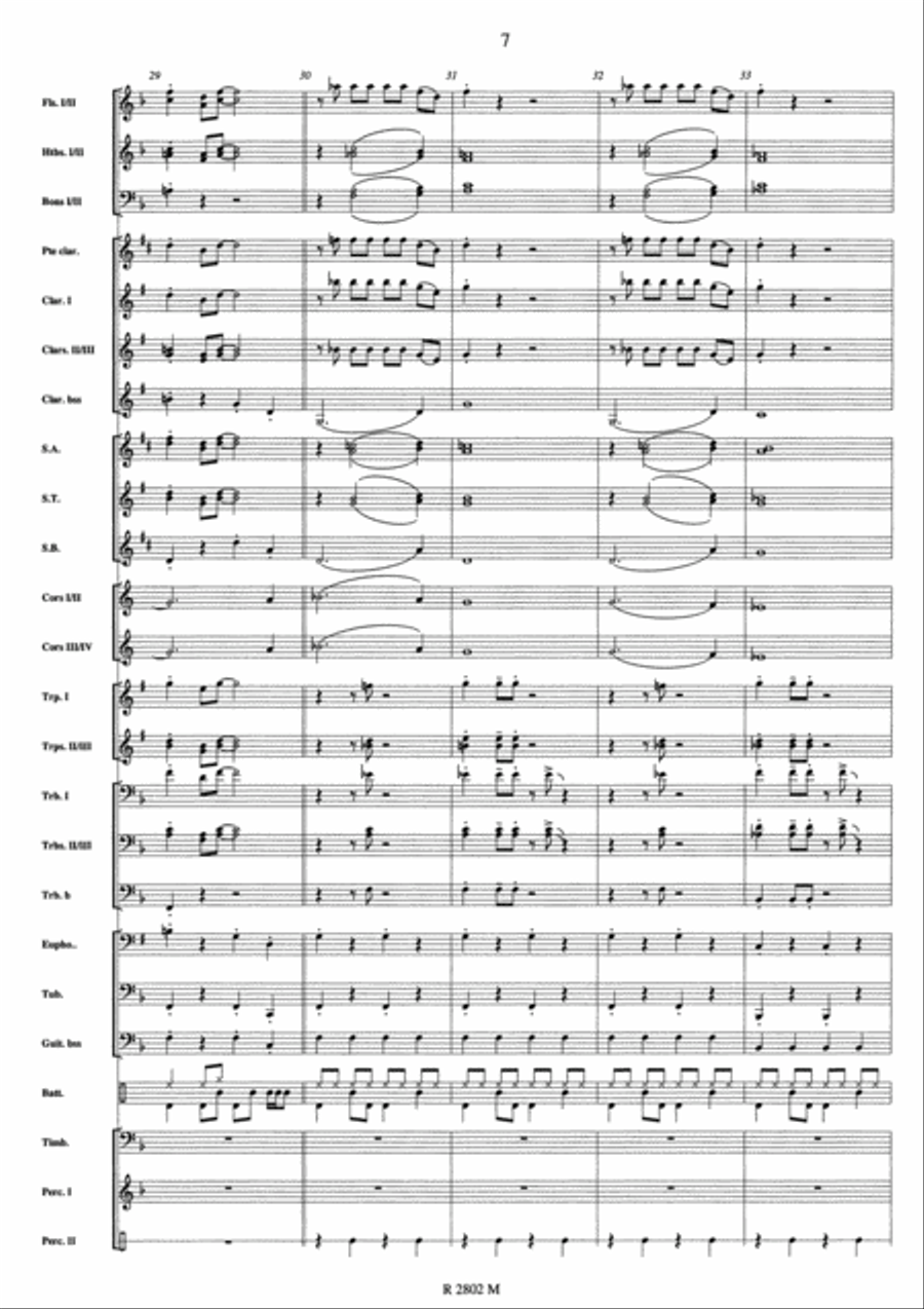 Johnny Hallyday Johnny Hallyday Concert Band scores gallery preview page 8