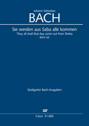 Book cover for They all shall day come out from Sheba (Sie werden aus Saba alle kommen)