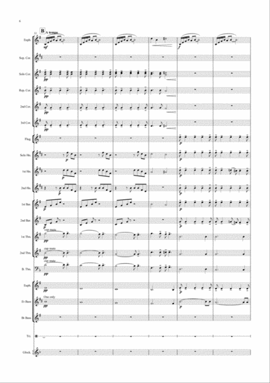 Papa, Can You Hear Me? Brass Ensemble scores gallery preview page 6