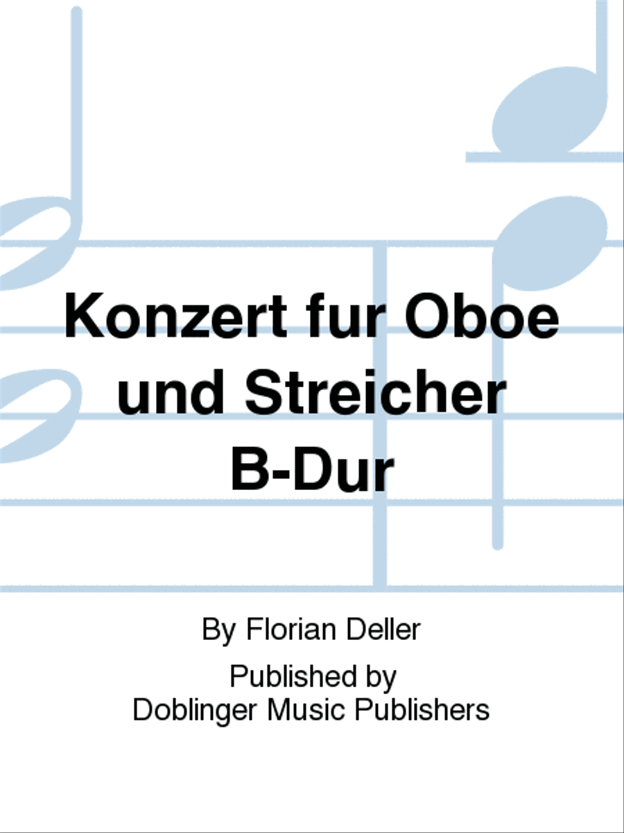 Konzert fur Oboe und Streicher B-Dur Oboe Solo scores gallery preview page 1