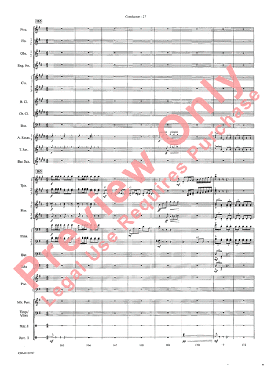 Harry Potter Symphonic Suite Concert Band scores gallery preview page 30