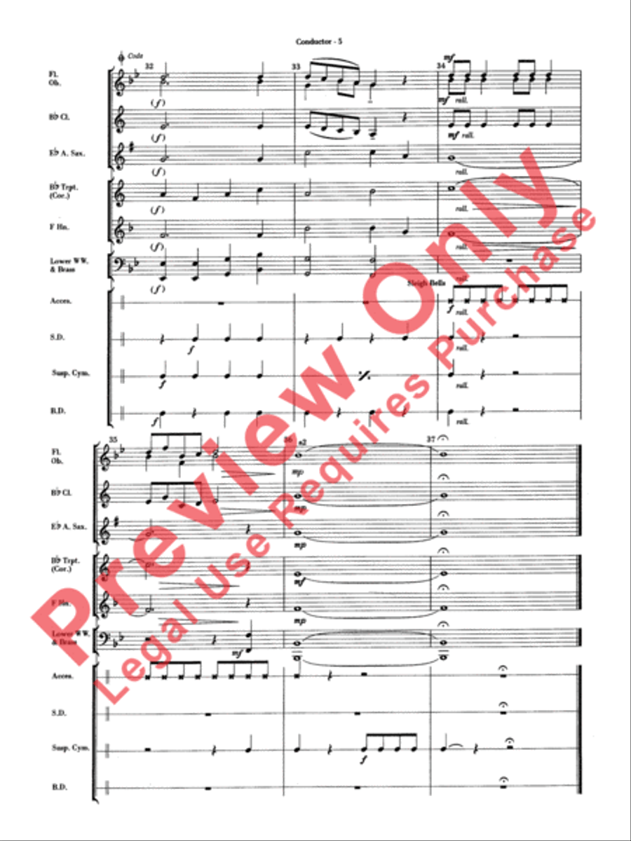 Have Yourself a Merry Little Christmas Concert Band scores gallery preview page 7