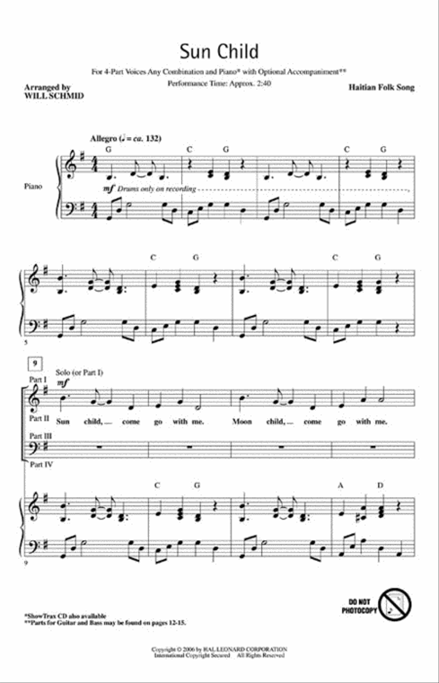 Sun Child Choir scores gallery preview page 2