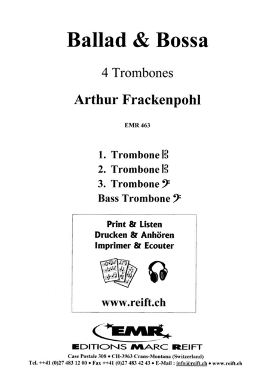 Ballad & Bossa Trombone Quartet scores gallery preview page 2