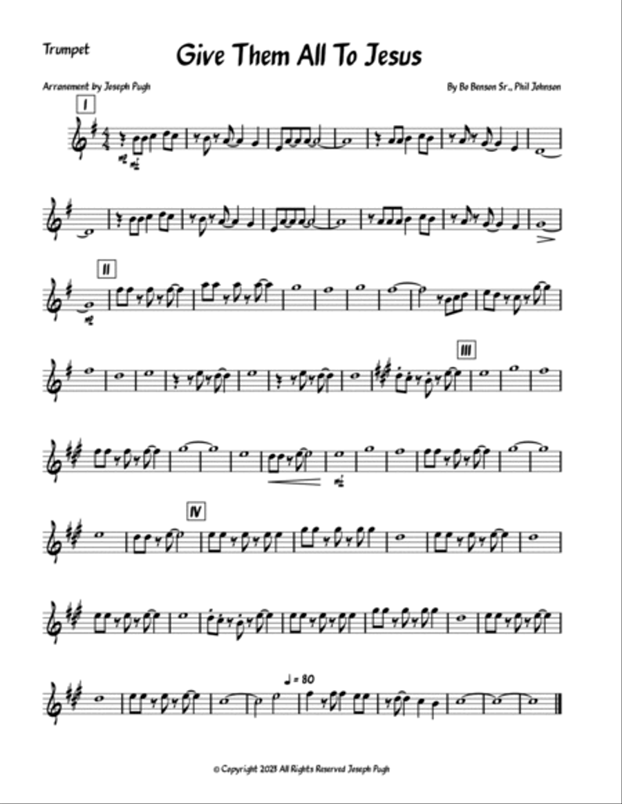Give Them All To Jesus Give Them All To Jesus Jazz Ensemble scores gallery preview page 5