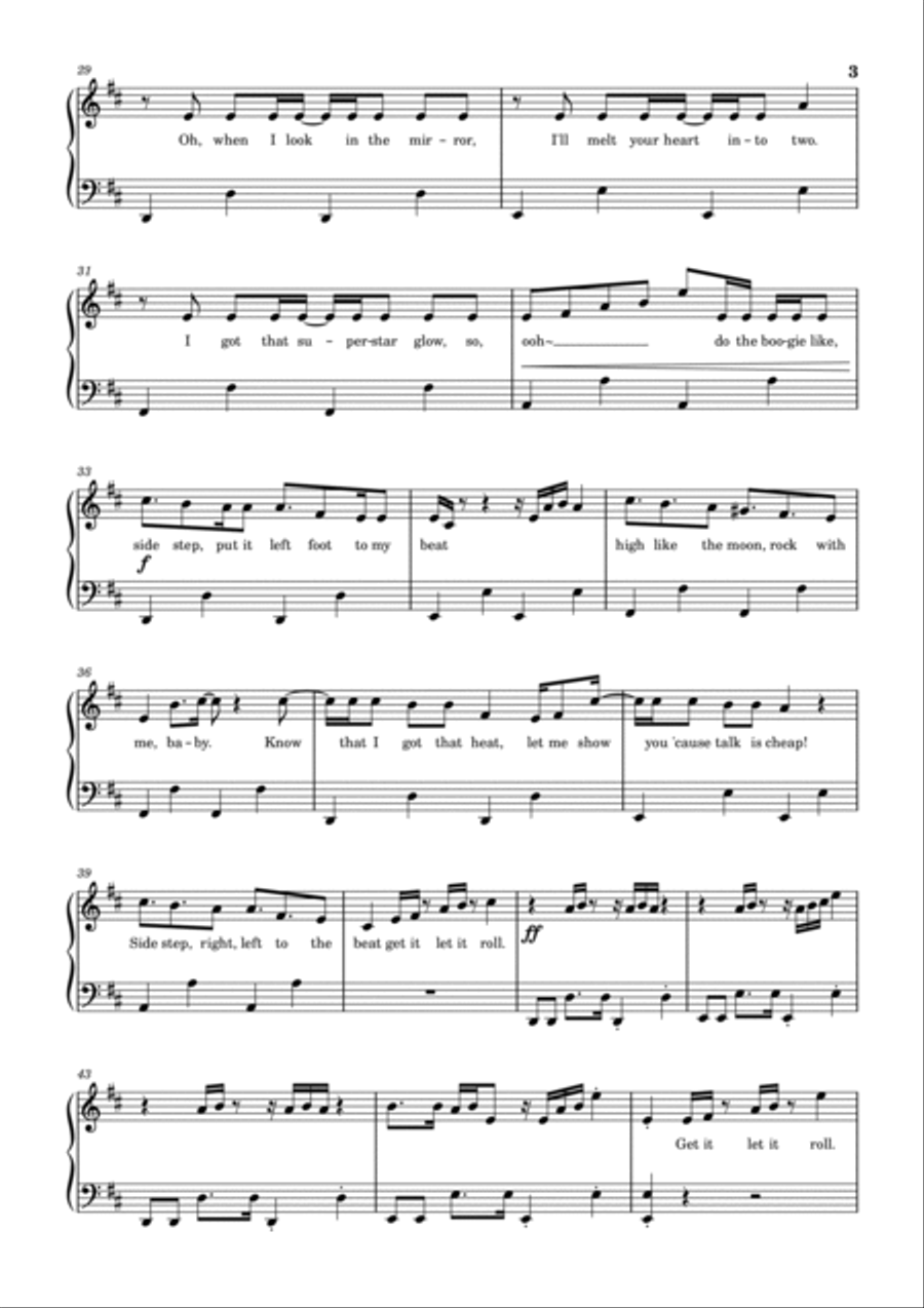 Butter Easy Piano scores gallery preview page 3