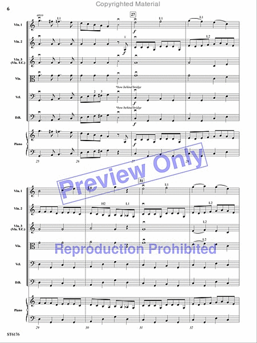 March of the Mouse Battalion String Orchestra scores gallery preview page 5