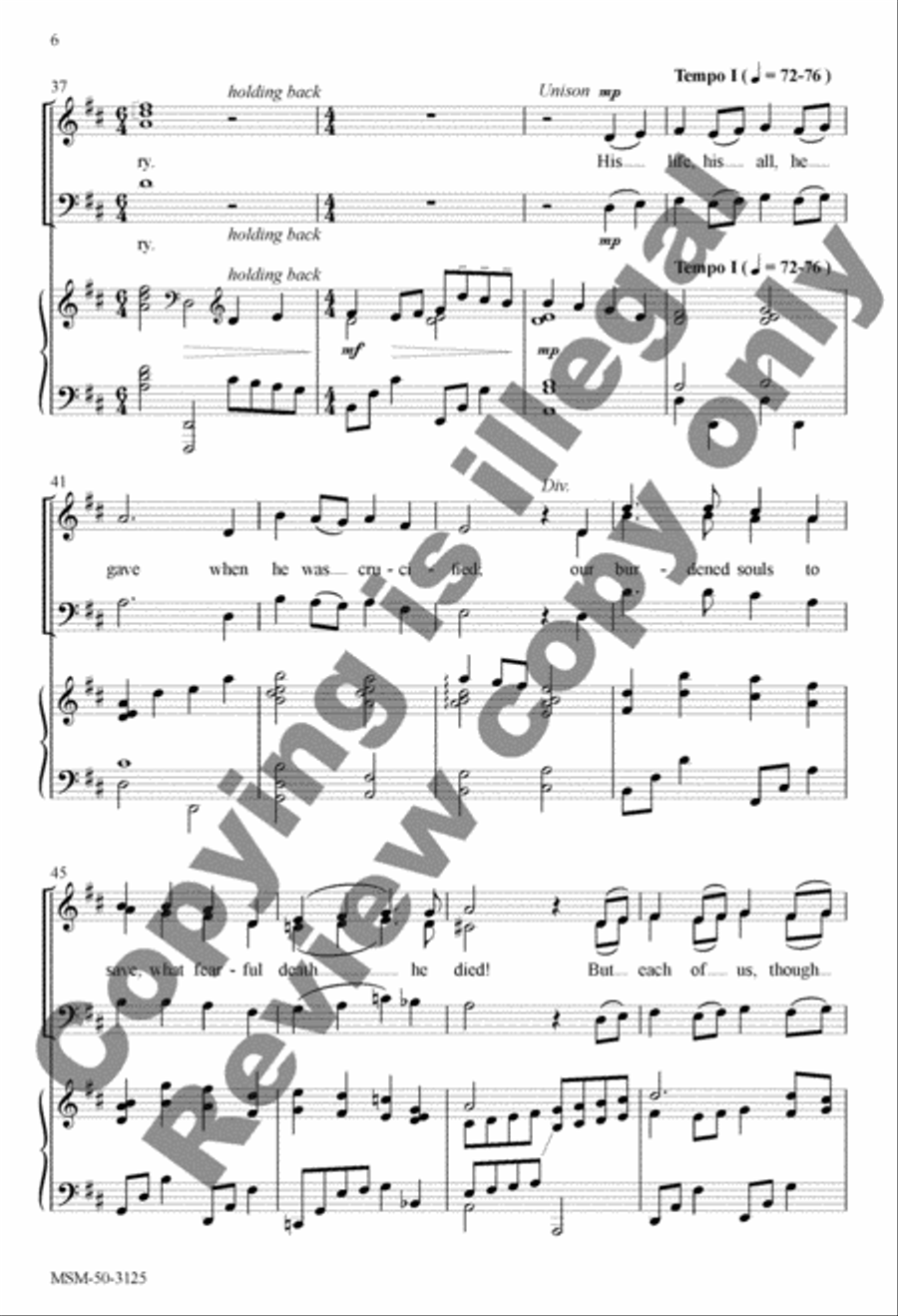 Deep Were His Wounds Deep Were His Wounds 3-Part scores gallery preview page 5