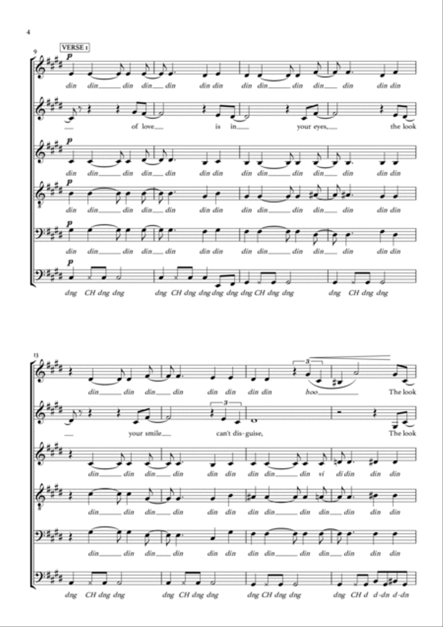 The Look Of Love A Cappella scores gallery preview page 4