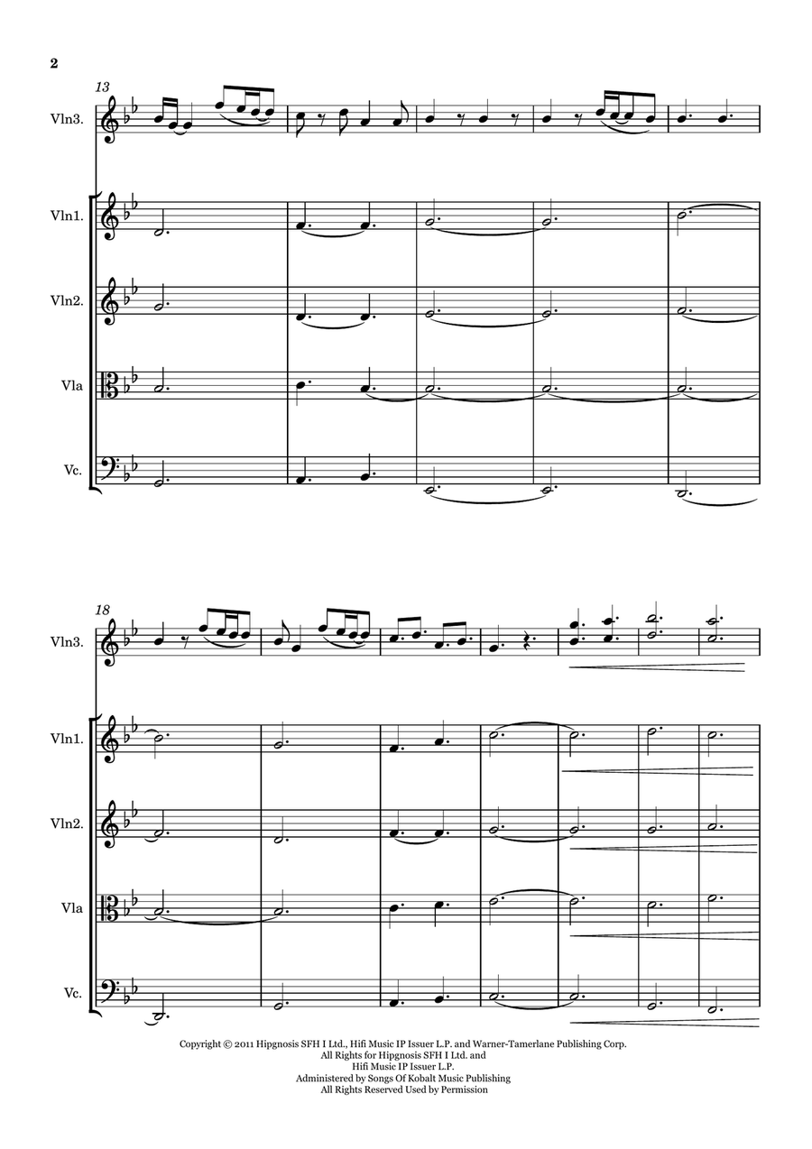 A Thousand Years A Thousand Years String Quintet scores gallery preview page 2