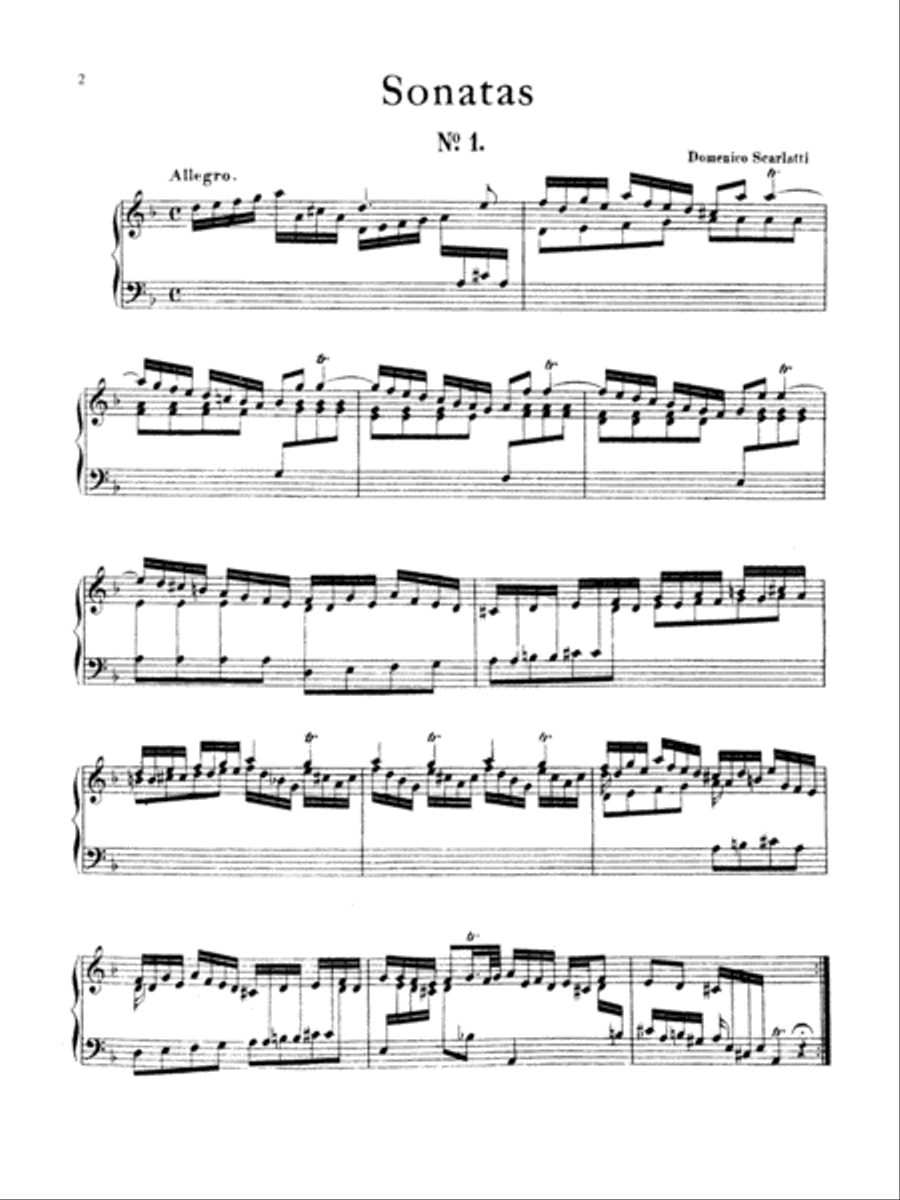 Scarlatti: Twenty Sonatas Piano Solo scores gallery preview page 1