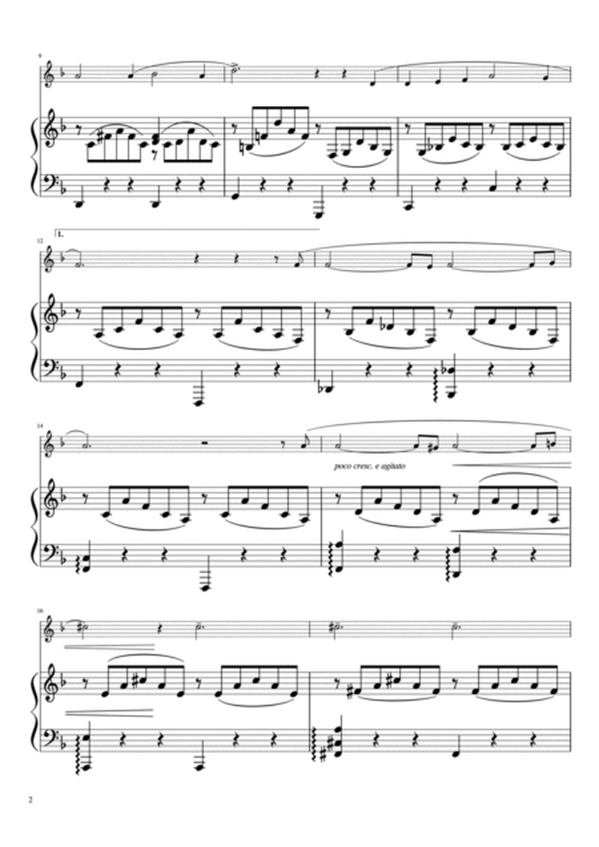 "Liebestraum No.3" (Fdur) violin & piano / shortver.