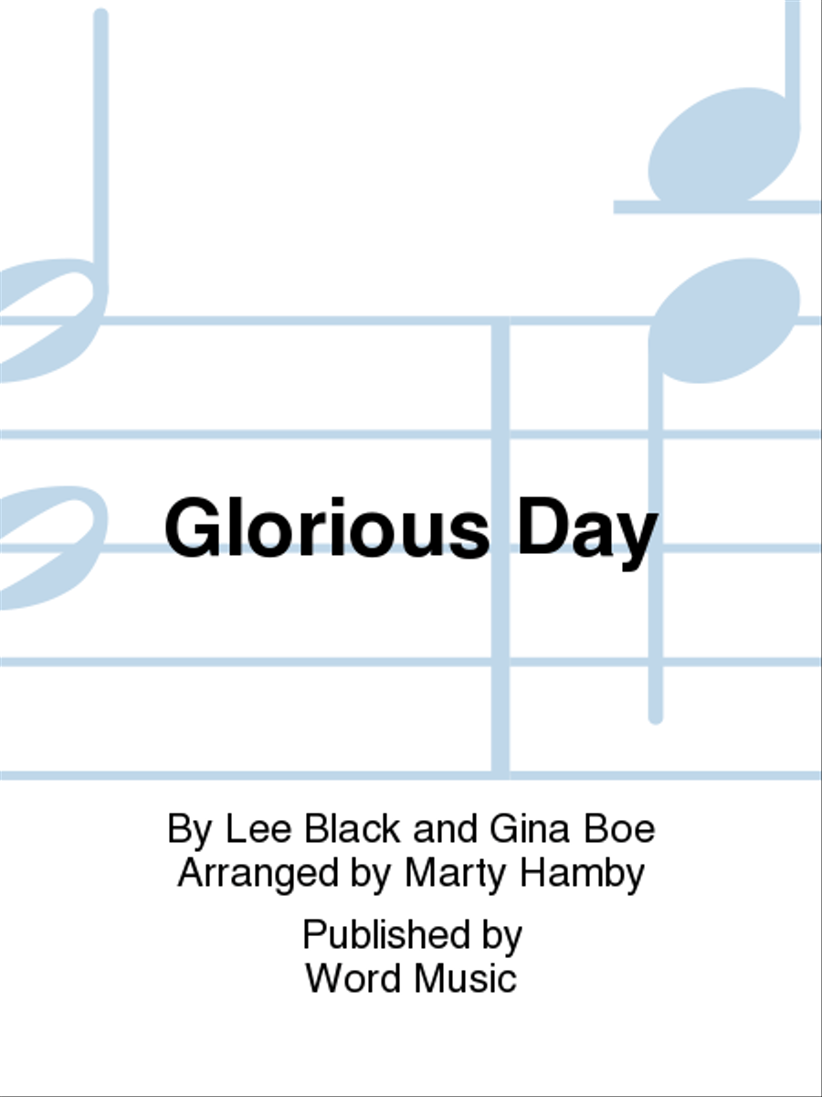 Glorious Day - Accompaniment CD (Split) Choir scores gallery preview page 1