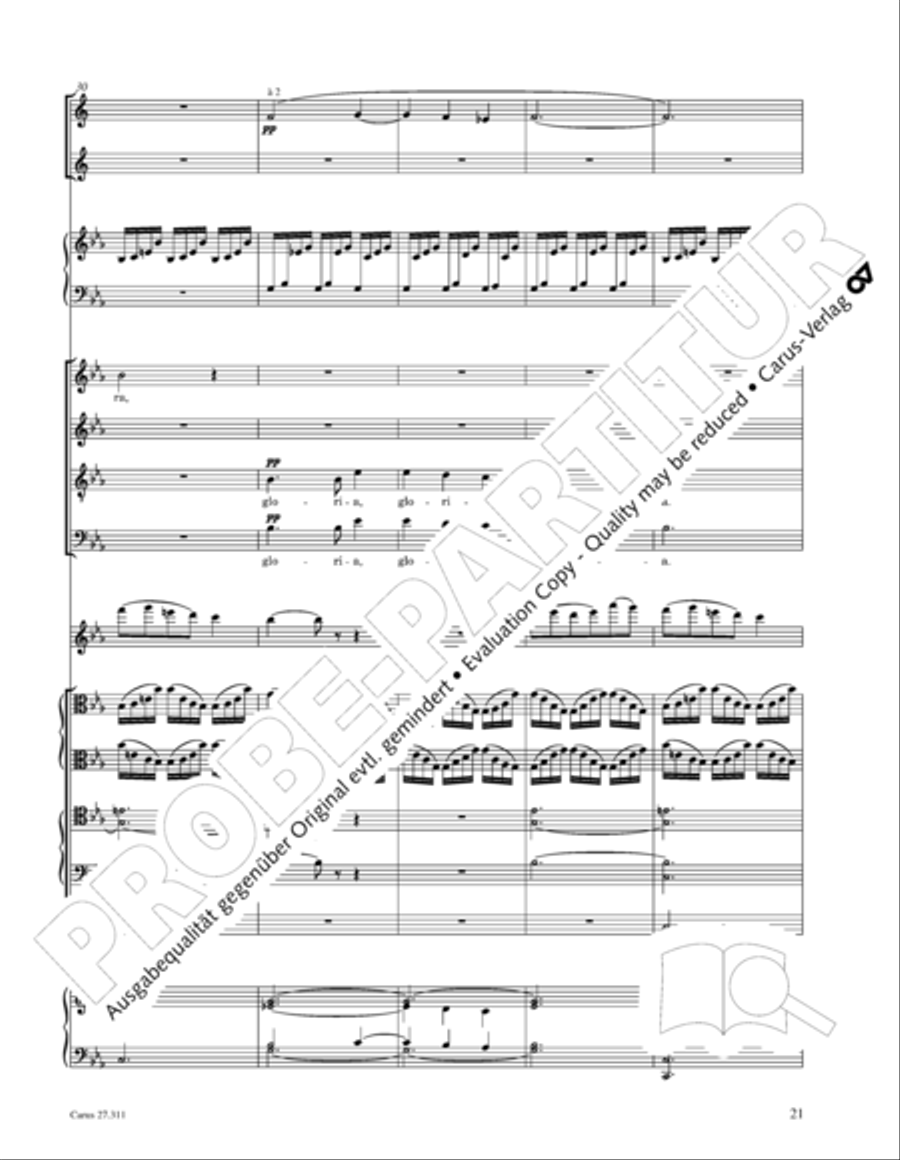 Requiem - church version (Requiem. Fassung mit kleinem Orchester) 4-Part scores gallery preview page 37
