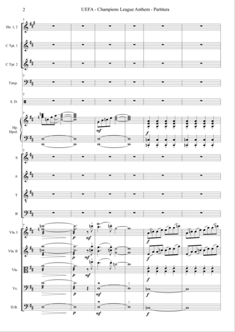 Uefa Champions League Team Chamber Orchestra scores gallery preview page 2