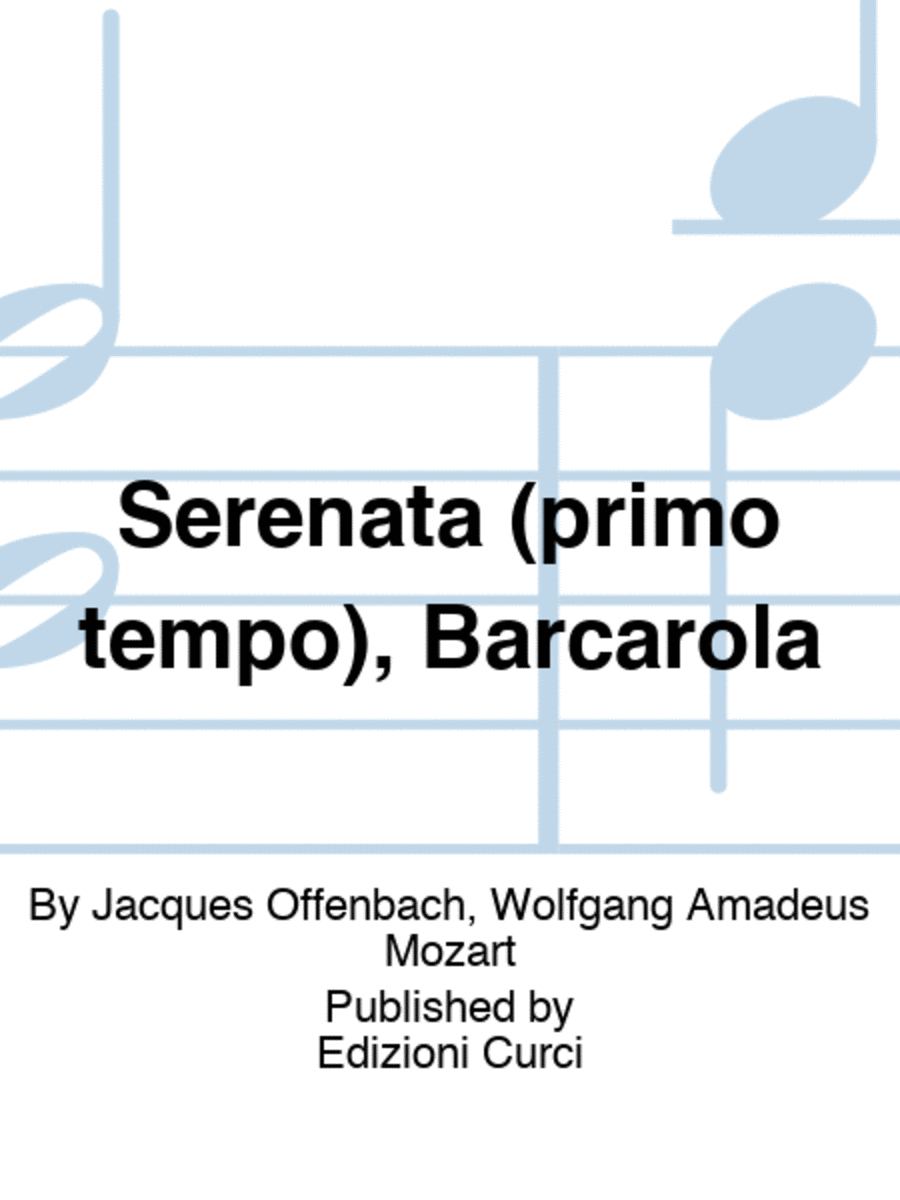 Serenata (primo tempo), Barcarola School and Community scores gallery preview page 1