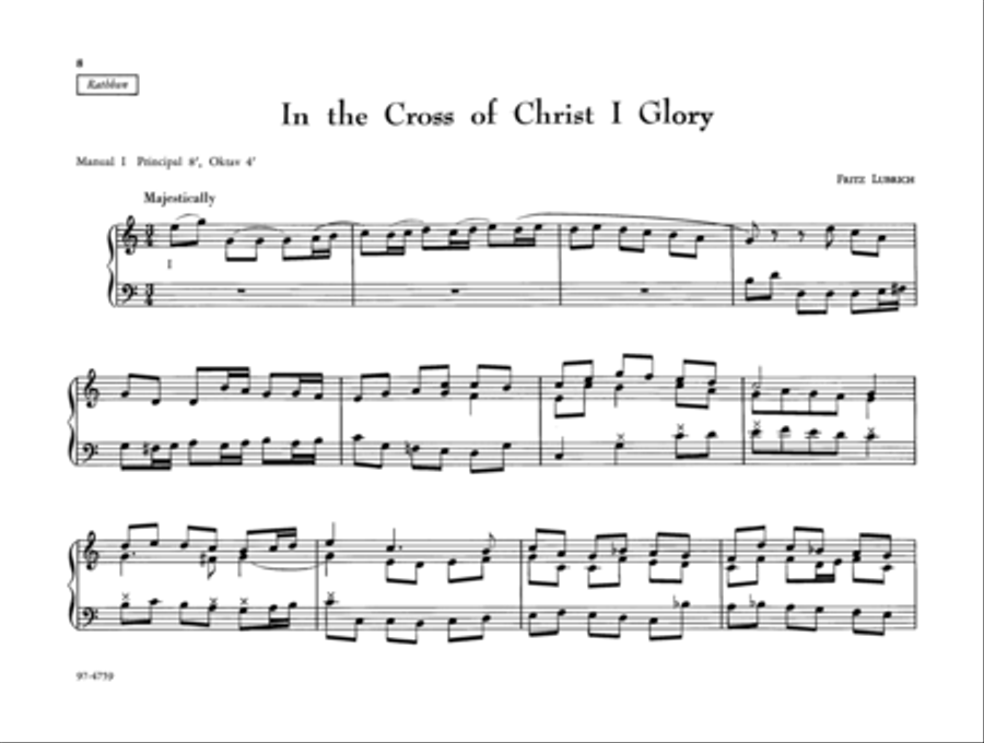 The Parish Organist, Part 12 (Familiar Hymn Tunes) Organ scores gallery preview page 4