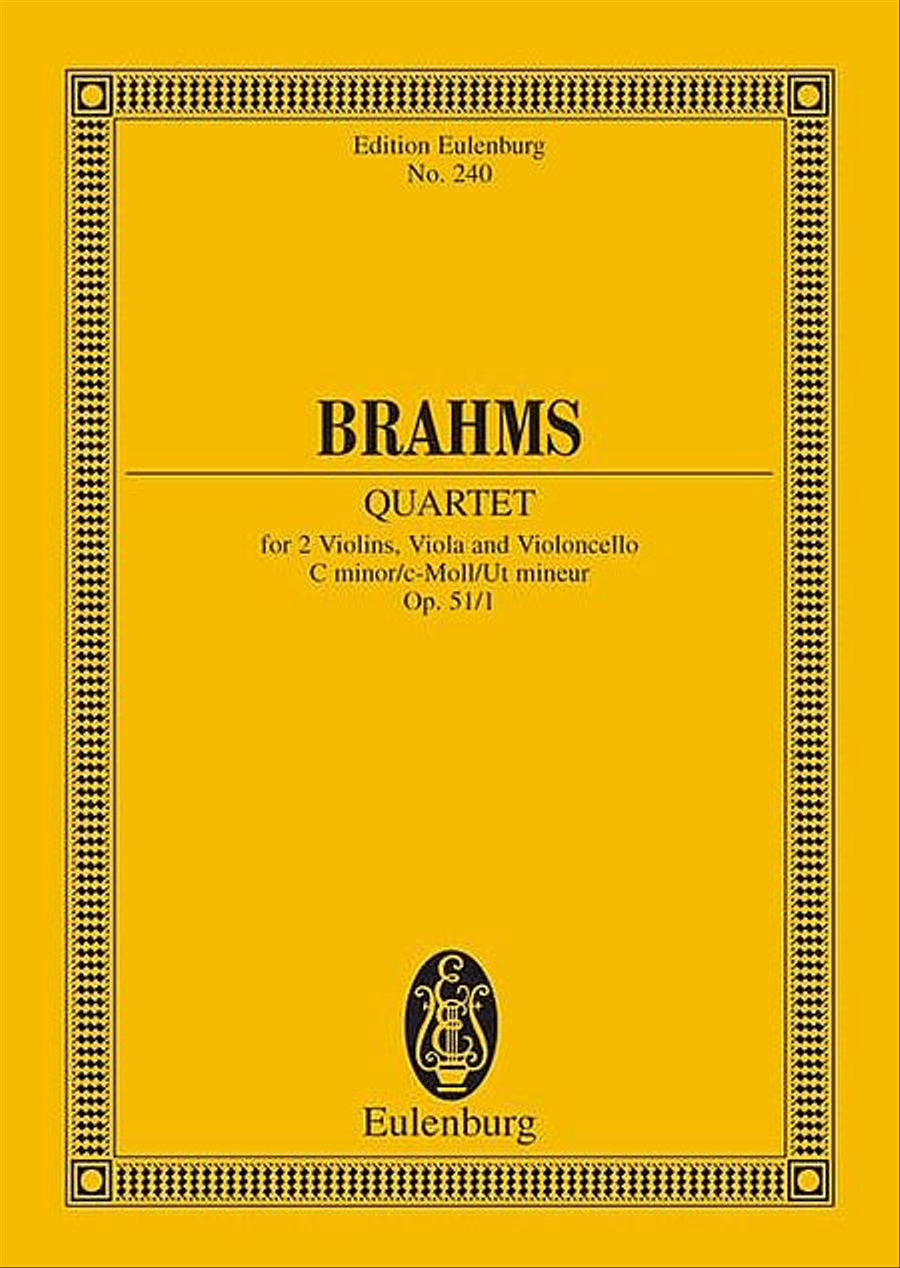 String Quartet in C minor, Op. 51/1 String Quartet scores gallery preview page 1