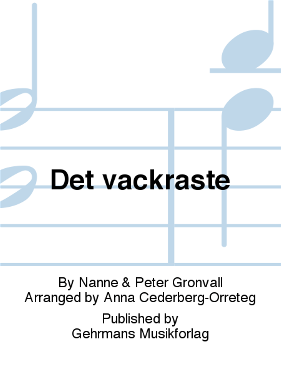 Det vackraste 4-Part scores gallery preview page 1