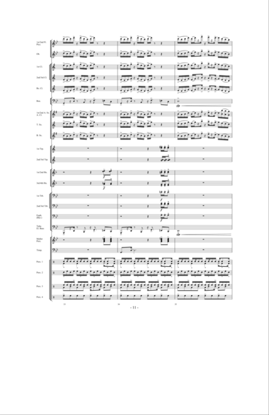 Brazil: Ceremony, Song and Samba Concert Band scores gallery preview page 10