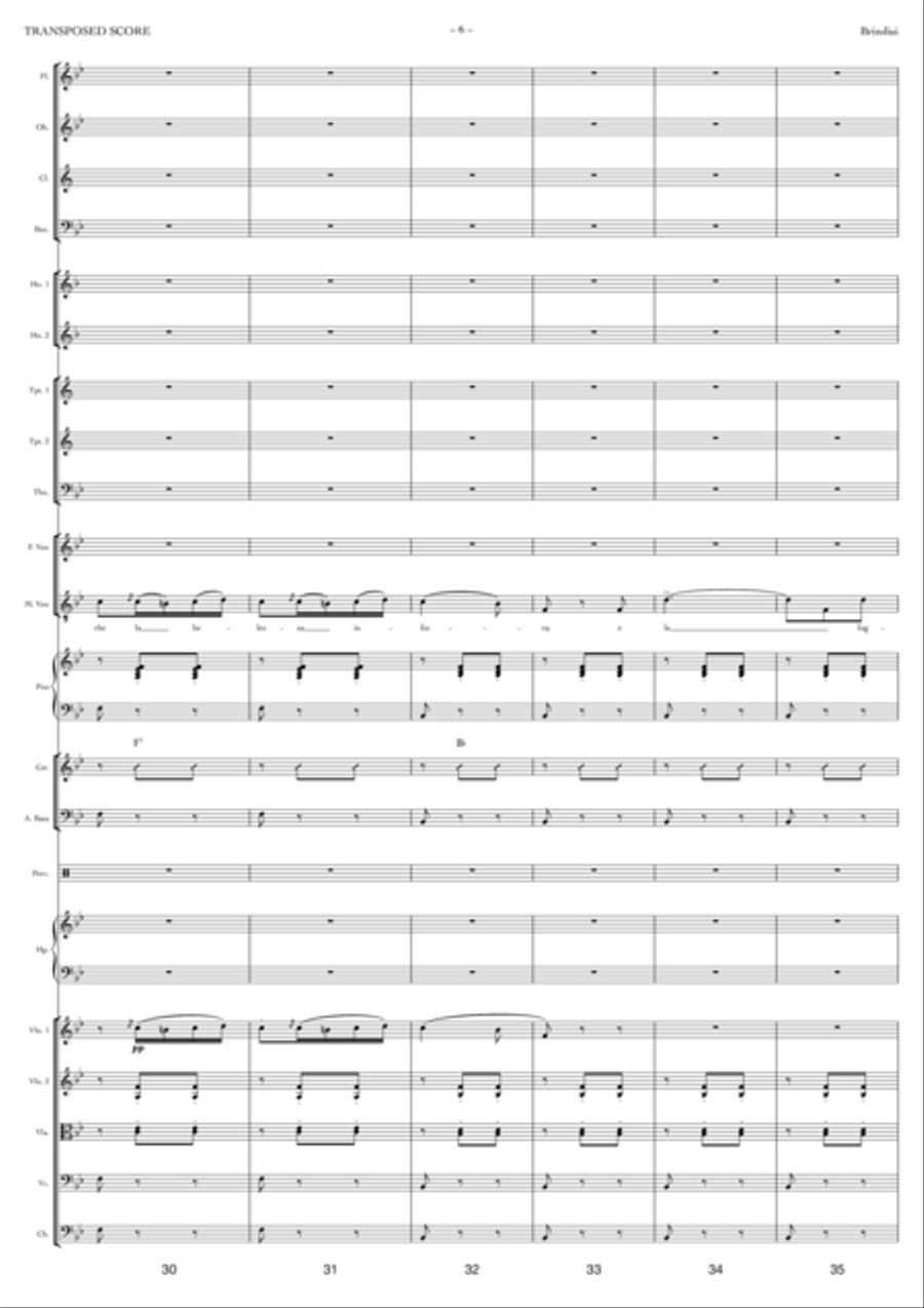 Brindisi Full Orchestra scores gallery preview page 6