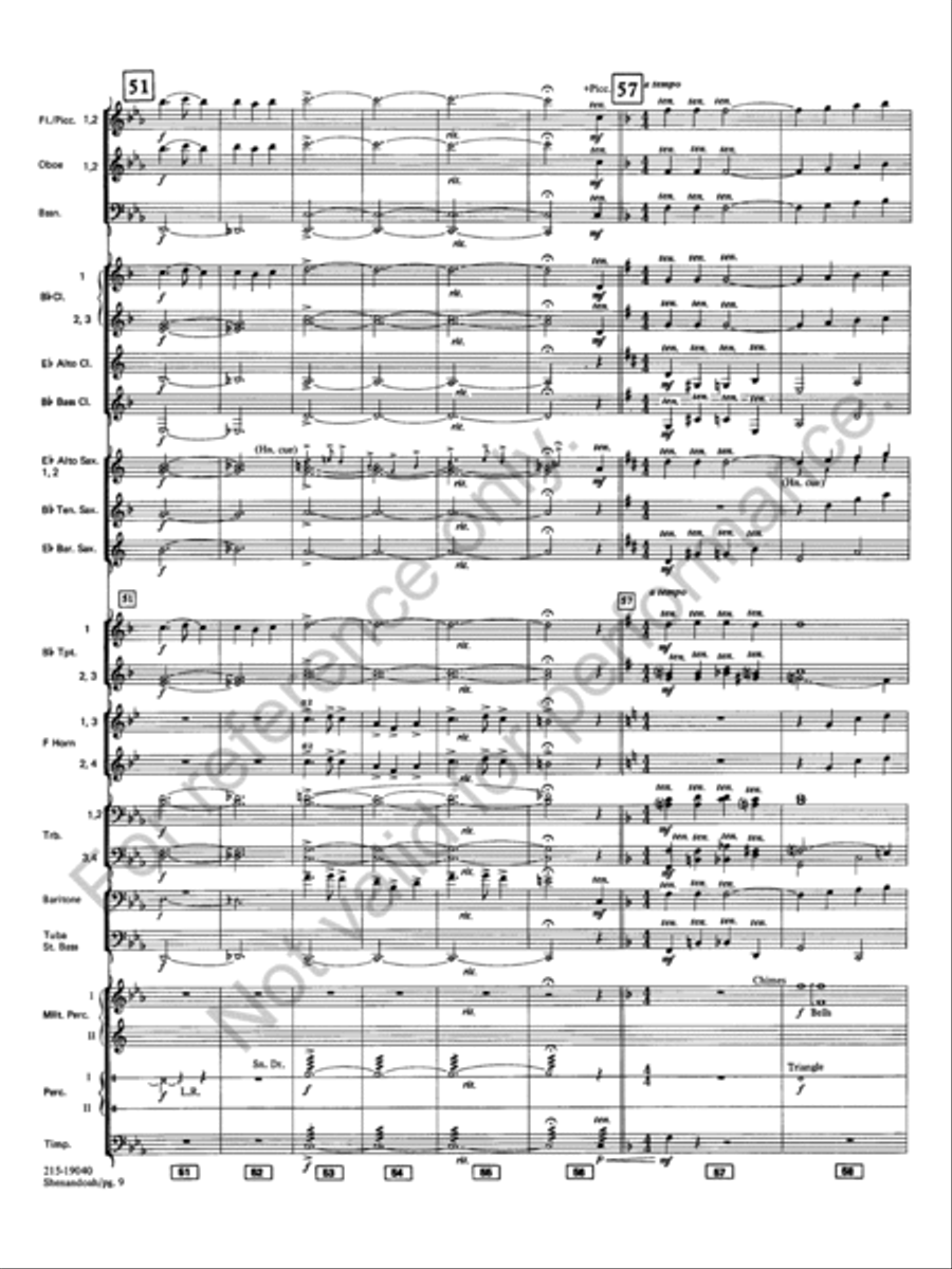 Shenandoah Shenandoah Concert Band scores gallery preview page 11