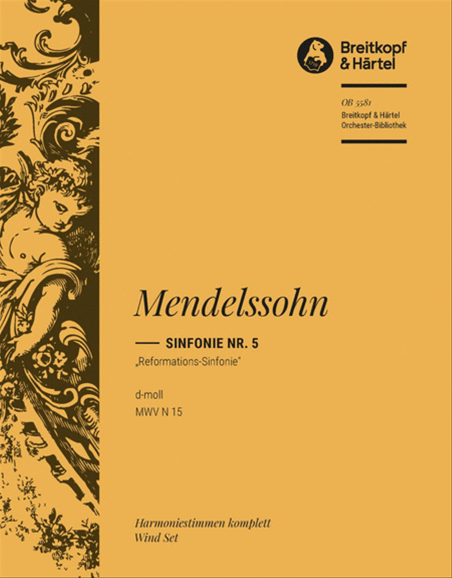 Symphony No. 5 in D minor [Op. 107] MWV N 15 (Reformation Symphony) Orchestra scores gallery preview page 1