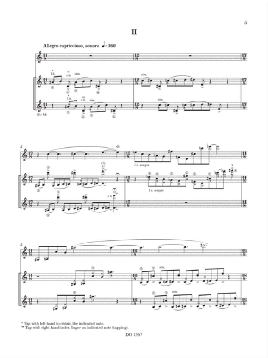 Trois ondes sonores Classical Guitar scores gallery preview page 6