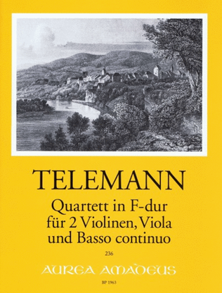 Book cover for Quartet in F Major TWV 43:F5