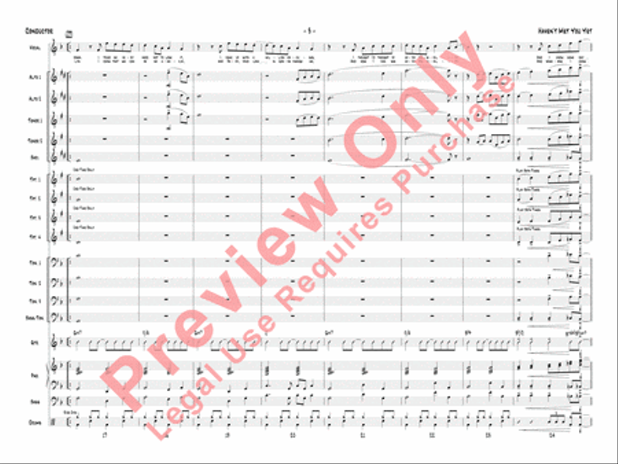 Haven't Met You Yet Jazz Ensemble scores gallery preview page 6