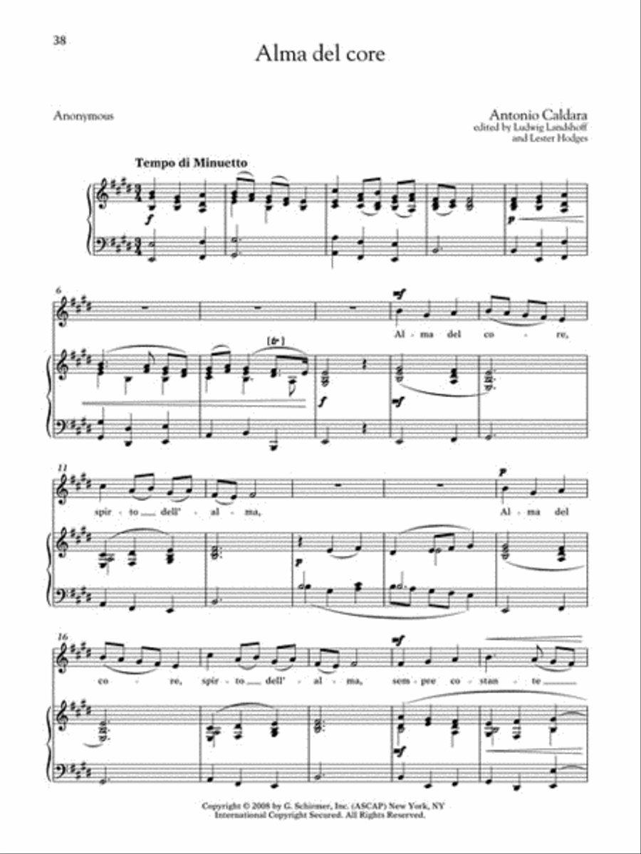 28 Italian Songs & Arias of the 17th & 18th Centuries – Medium Low, Book/Online Audio Medium Voice scores gallery preview page 5