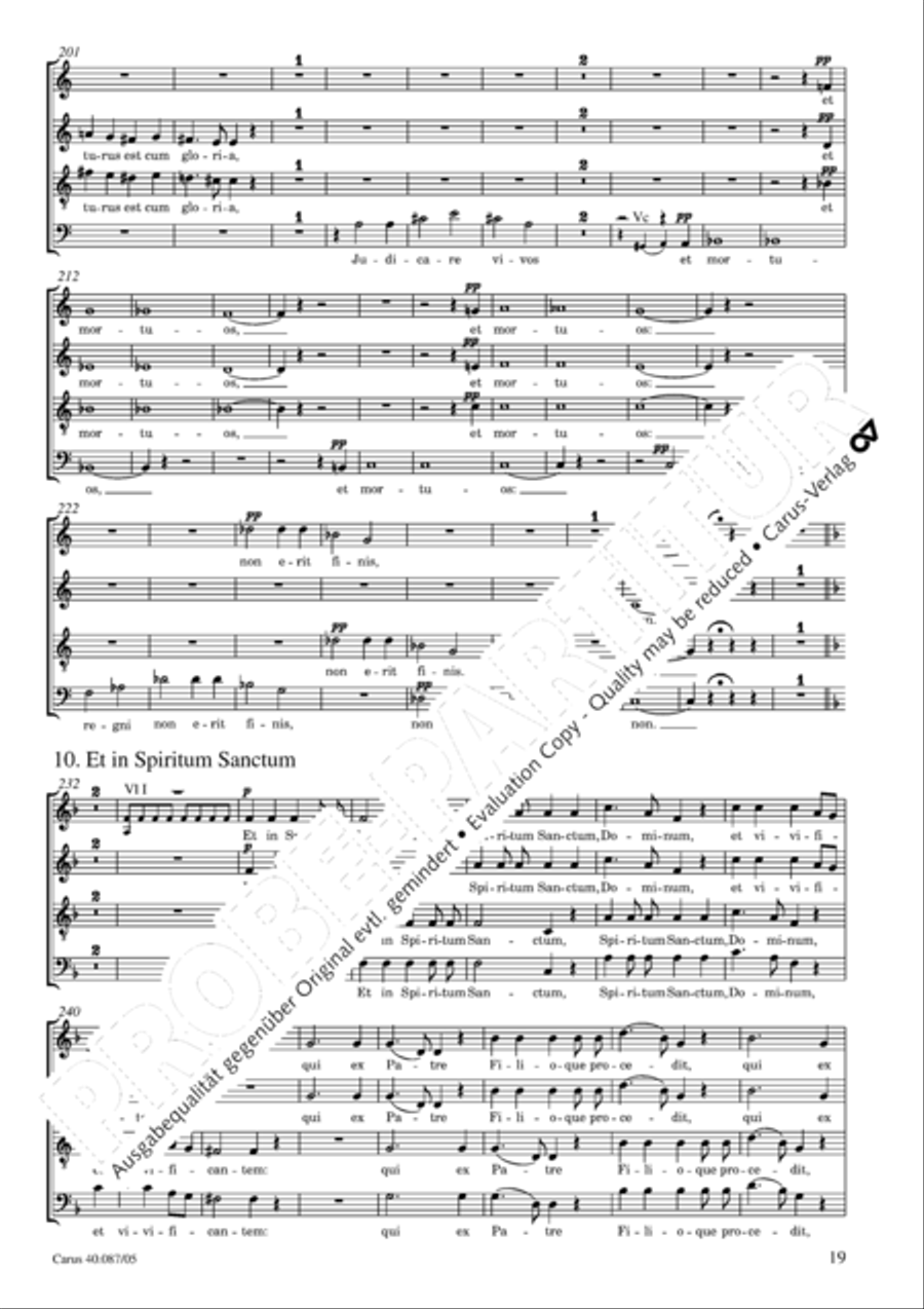 Messe solenelle in G 4-Part scores gallery preview page 20