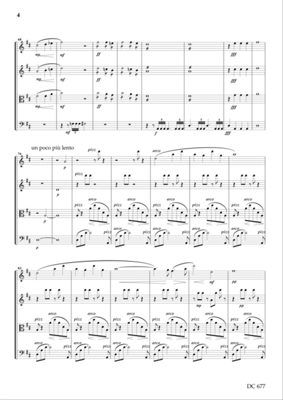 String Quartet No 0 SCORE String Quartet scores gallery preview page 4
